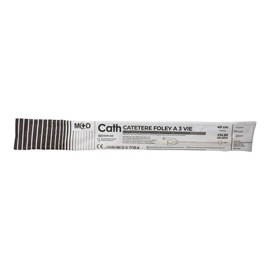 M+D Cath 3 Vie Latex catetere Foley a 3 vie in lattice - sterile