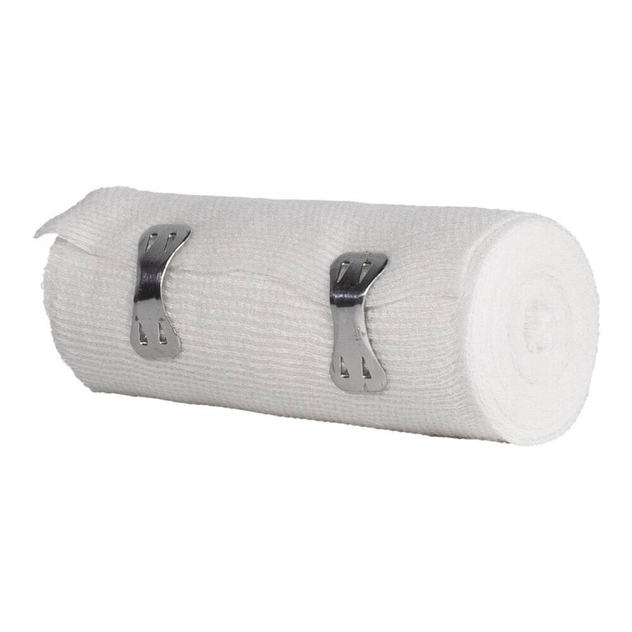M+D Dermaelastic benda elastica a compressione moderata con clip - non sterile - bianco