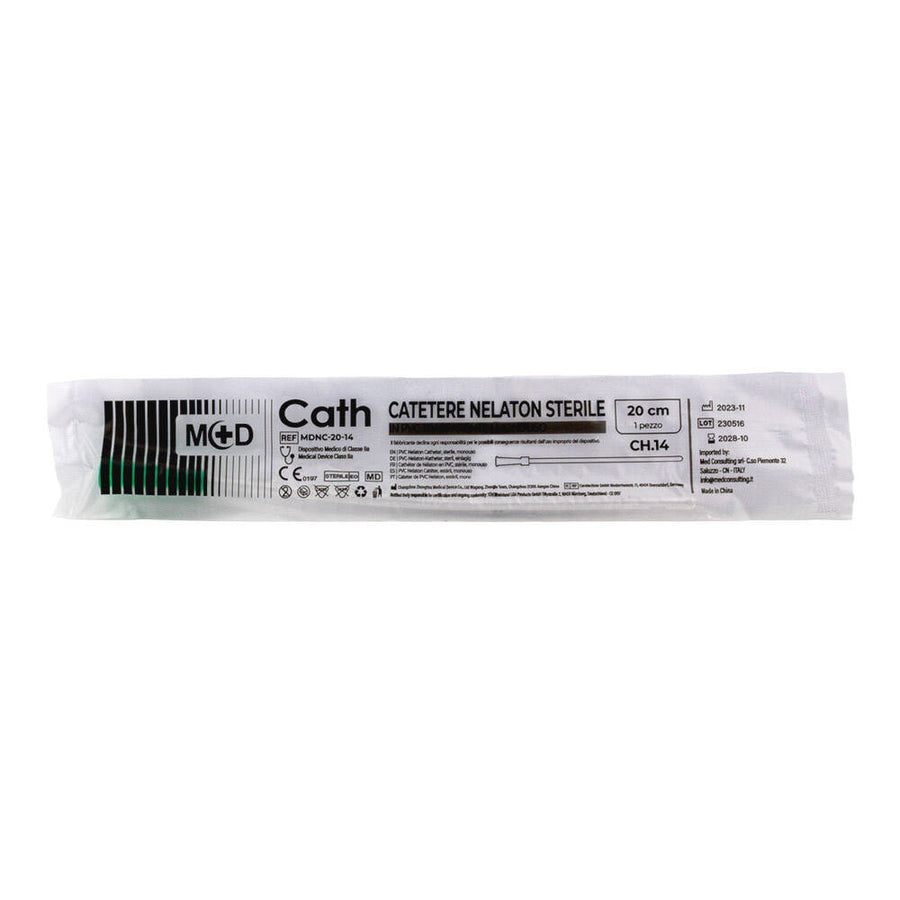 M+D Cath Nelaton 20 catetere Nelaton in PVC 20cm femminile - sterile - cartone 1.000 pz