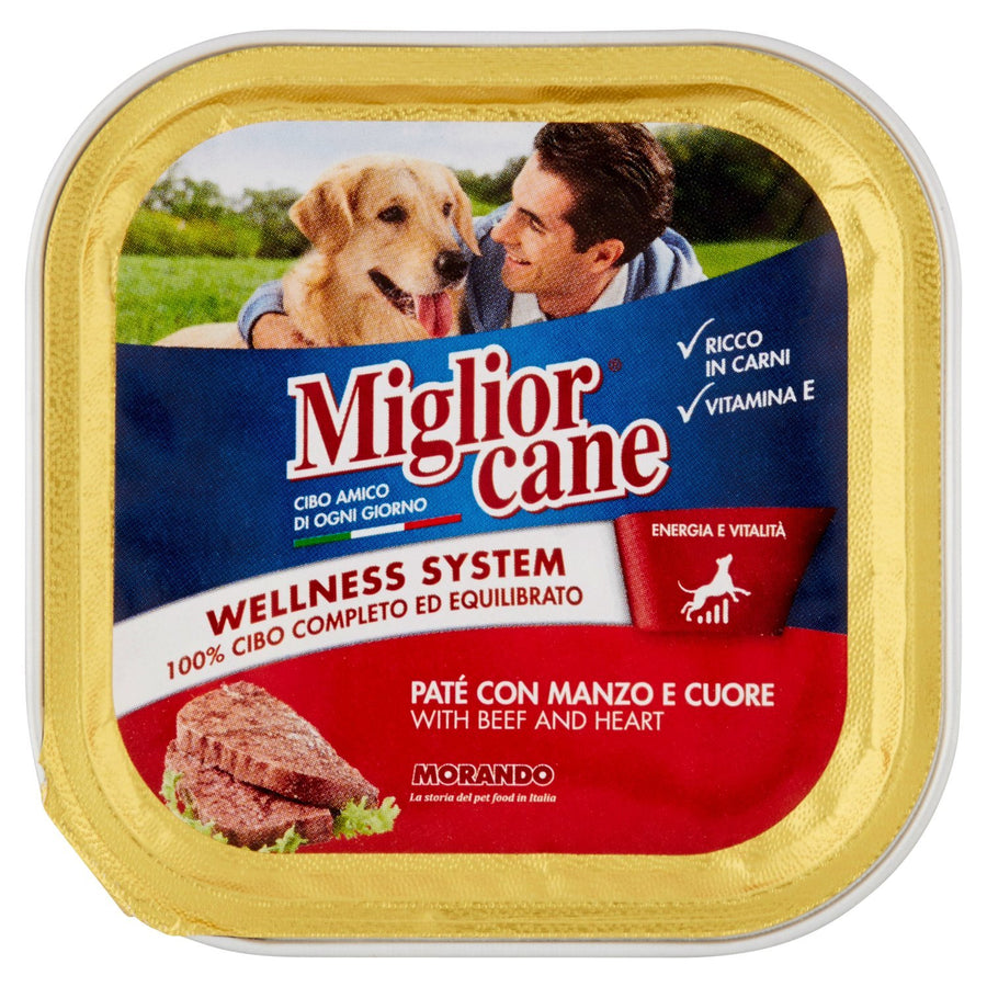 Migliorcane Paté per Cani 150 g – Gusti assortiti – Manzo e cuore