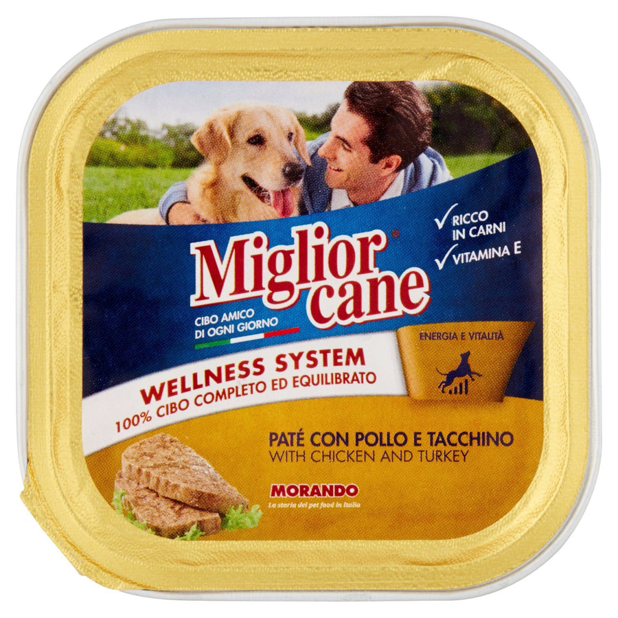 Migliorcane Paté per Cani 150 g – Gusti assortiti – Pollo e tacchino