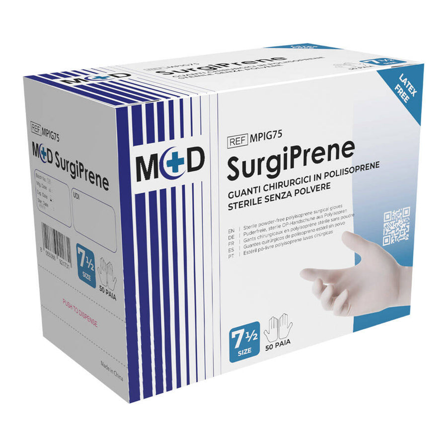 M+D SurgiPrene guanti chirurgici sterili in poliisoprene