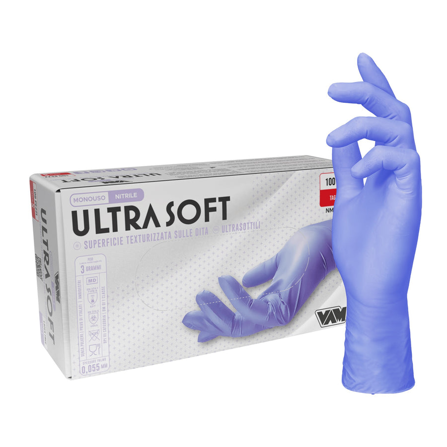 VAM Ultra Soft guanti monouso nitrile viola
