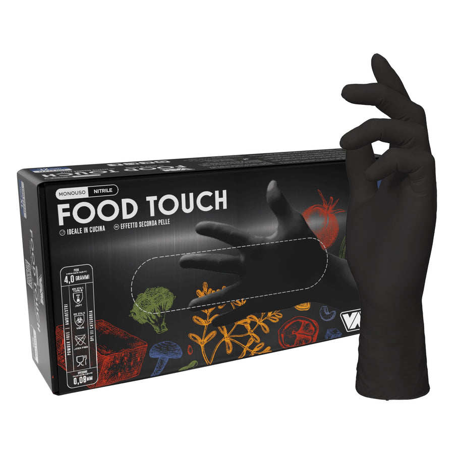 VAM Food Touch guanti monouso nitrile nero