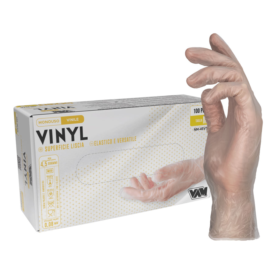 VAM Vinyl guanti monouso vinile trasparente