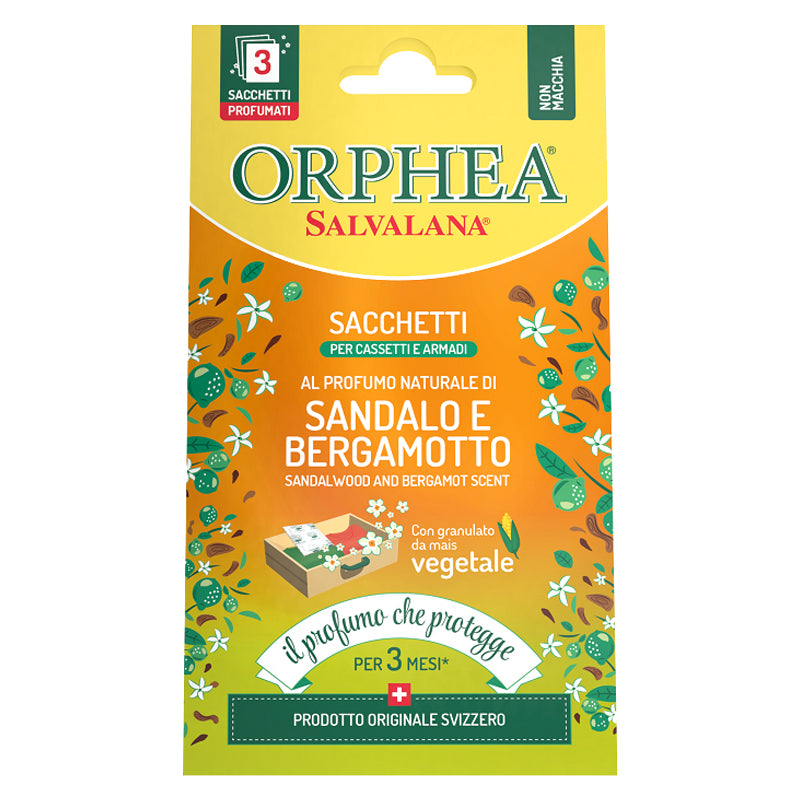 Orphea Sacchetti Profumo Pz 3+1 Sandalo&Bergamotto