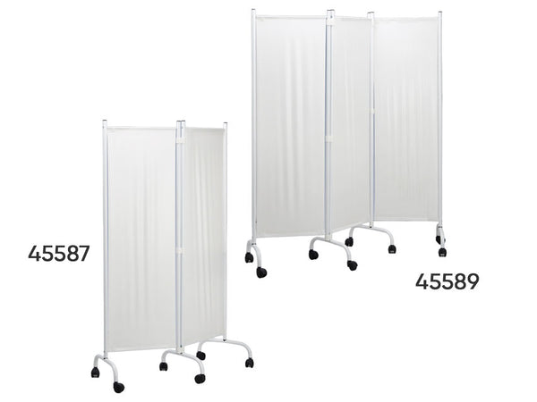 Paravento a 3 Ante — bianco plastica - immagine 1