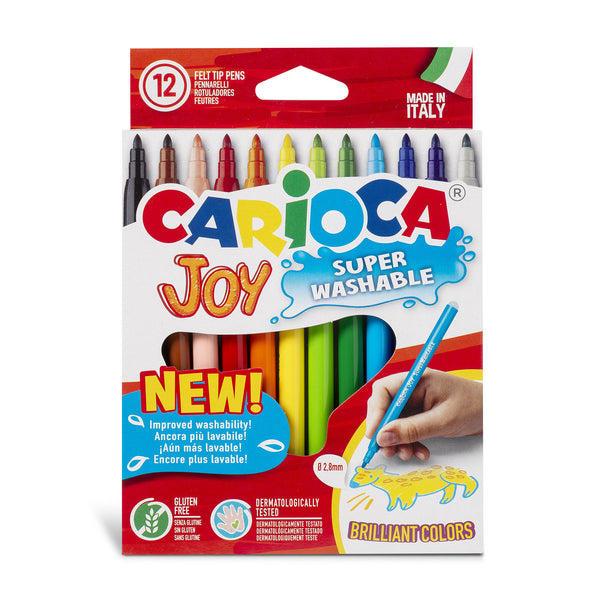 Scatola Carioca Joy con 12 pennarelli lavabili assortiti