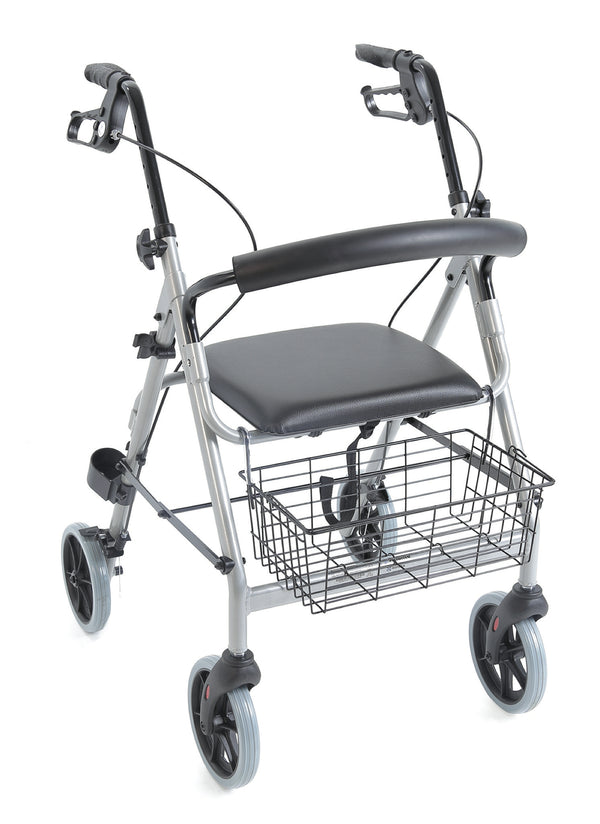 Rollator in alluminio a 4 ruote con sedile | GEF Medica