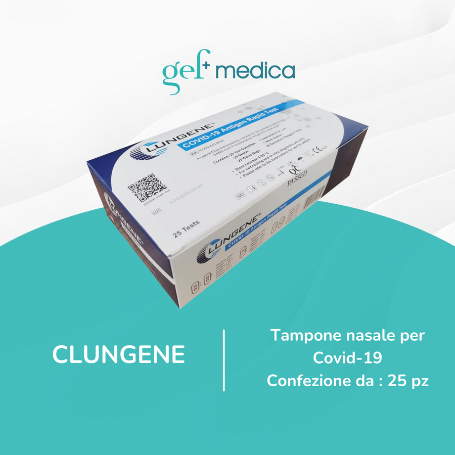 Test rapido Covid-19 Clungene professionale - box 25 test