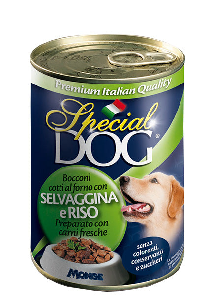 Monge Special Dog Bocconi Selvaggina e Riso 400 g — foto ufficiale Monge