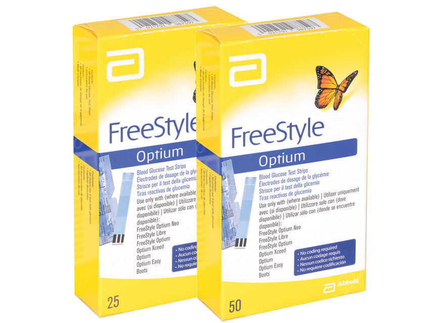 Strisce Glucosio Abbott Freestyle Optium - Conf. 25 pz. - immagine 1