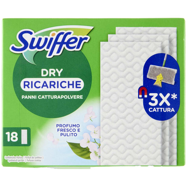 Swiffer Dry Ricariche Cattura Polvere Professional 18 pz