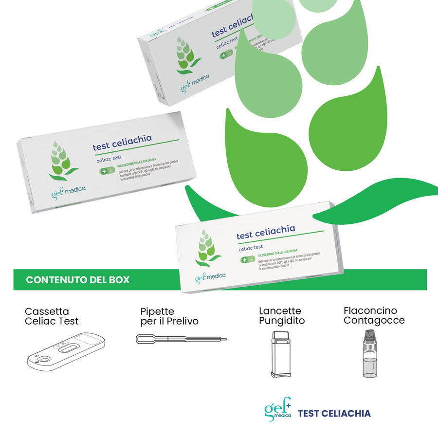 Expo Test Celiachia – Display da Banco con 20 Test (10 + 10 Ricariche) | Gef Medica