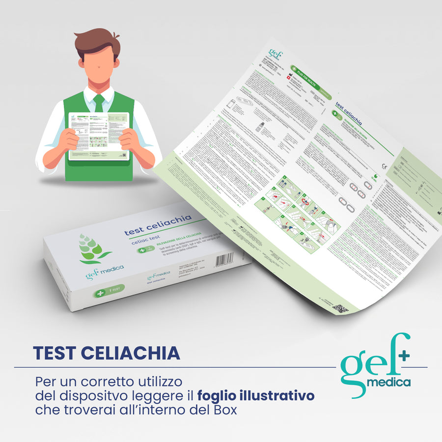 Expo Test Celiachia – Display da Banco con 20 Test (10 + 10 Ricariche) | Gef Medica