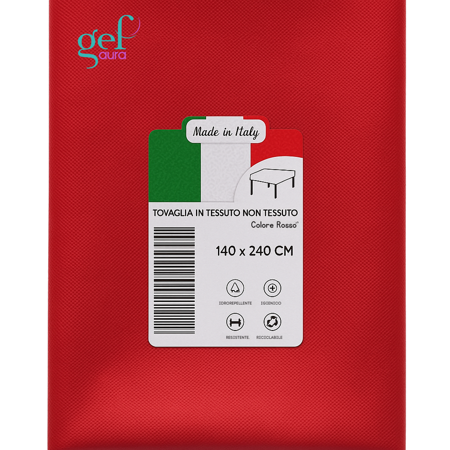 Tovaglia TNT 140x240 cm Monouso Professionale – Idrorepellente, Traspirante, Resistente – Certificata Oeko-Tex® – Made in Italy per Hotel e Ristoranti