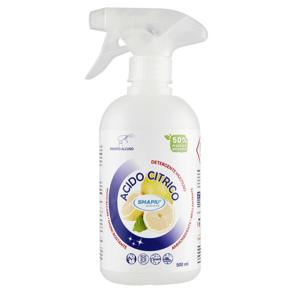 Smapiu'acido Citrico Trigger 500ml, confezione del prodotto