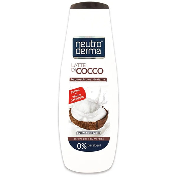 Neutroderma Bagno 750ml Latte Di Cocco, confezione del prodotto